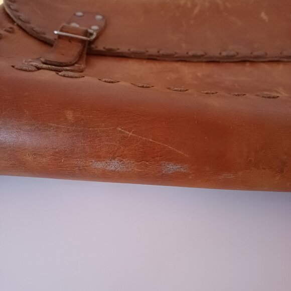 Vintage Montreal Atelier Hand Crafted Leather Stitching Briefcase Messenger Bag - Picture 16 of 16